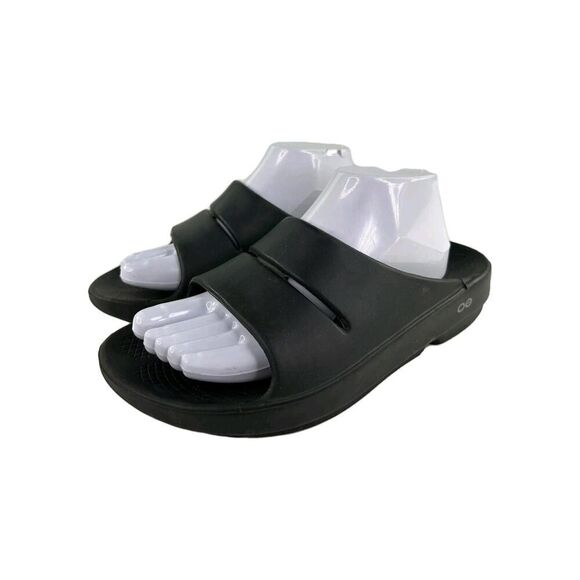Oofos OOahh Men's Open Toe Slip On Slide US 8 Recovery Sandals Shoes - Picture 1 of 10